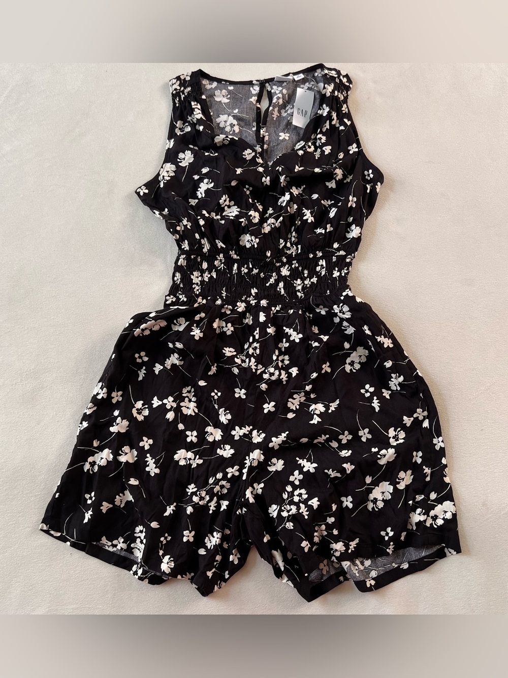 GAP Floral Sleeveless Romper NWT Flattering Summer Cottagecore Girly Feminine